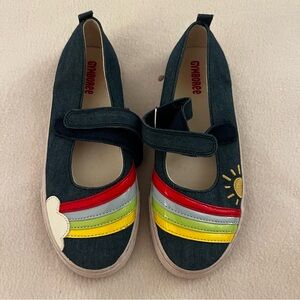 Gymboree Farming Friends Rainbow Canvas Shoes